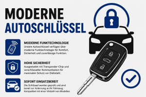 Moderne Autoschlüssel