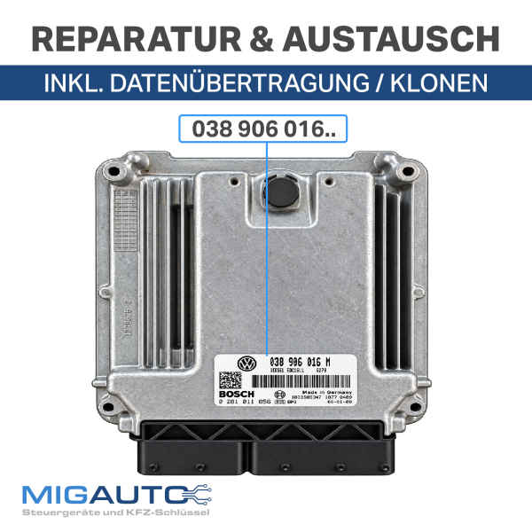 VW Transporter T5 Touareg 1.9 2.5 TDI Motorsteuergerät Reparatur Klonen Service
