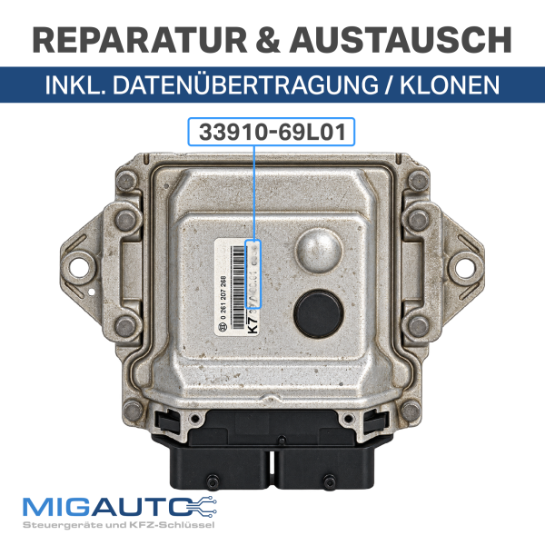 Motorsteuergerät Suzuki Opel 33910-69L01 ME17.6 Reparatur ink. Datenübertragung